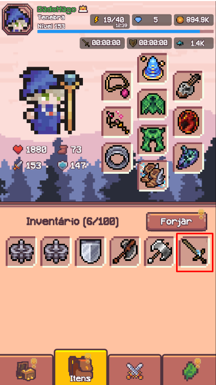 Exercise weapon inventory