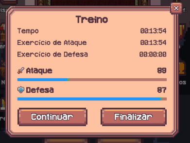 Training progress